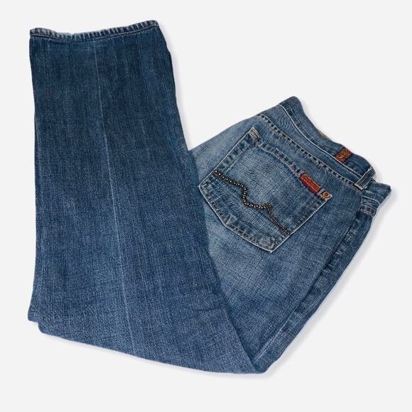 7 For All Mankind Embellished Pockets Bootcut Jean - Picture 6 of 13